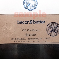 bacon & butter gift certificate
